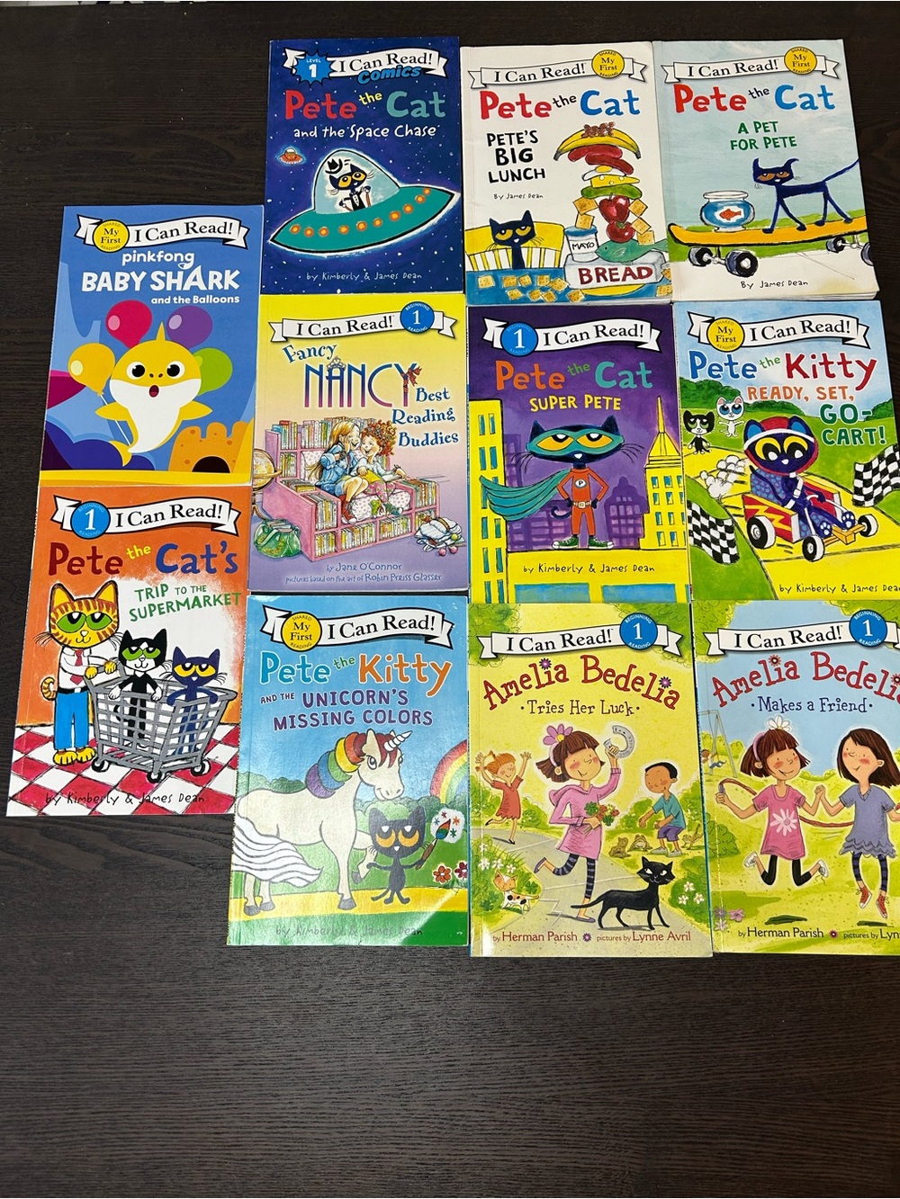 I can Read 11 Books Pete The Cat Kitty Fancy Nancy Baby Shark Teacher Library